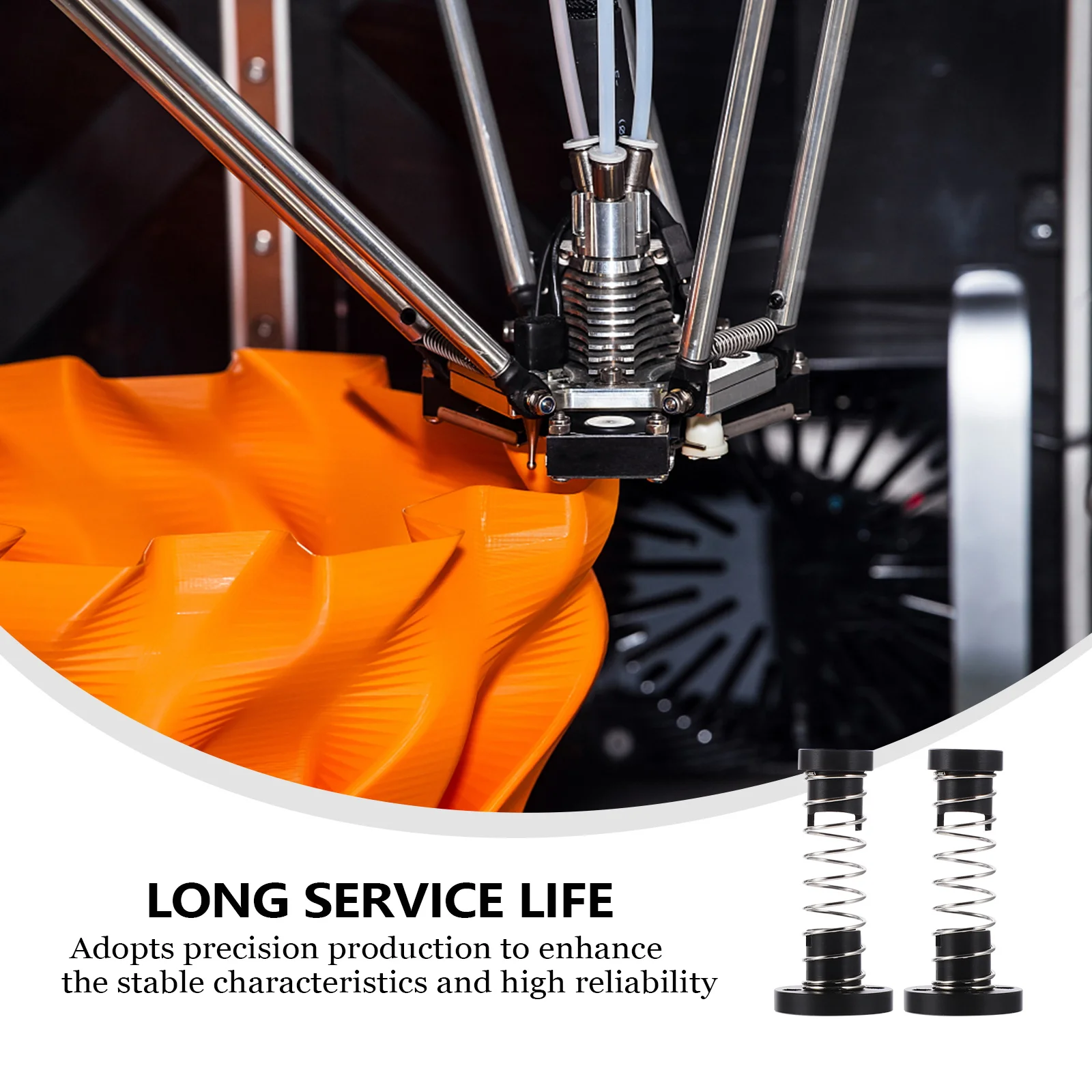 

2pcs Lead Screw Anti-Backlash Spring Loaded Elimination Gap Pom Nut 8Mm High Hardness Stainless Steel 3D Printer Parts