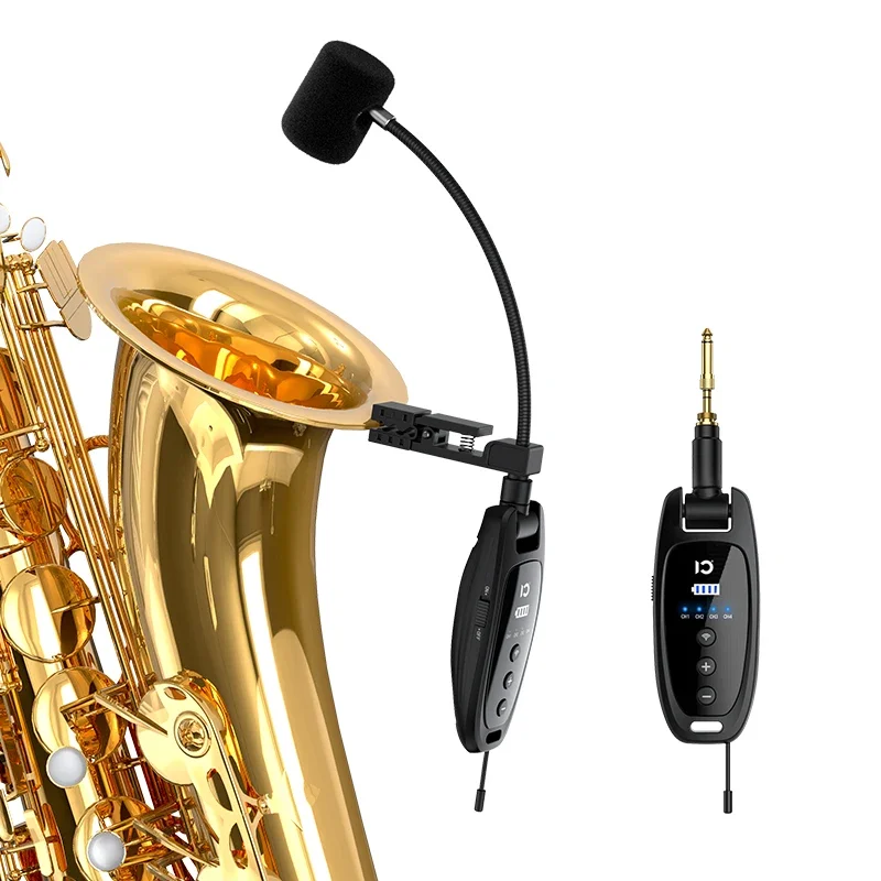 Shidu  U18  New Omnidirectional Professional musical instrument UHF Wireless Microphone Saxophone microphone