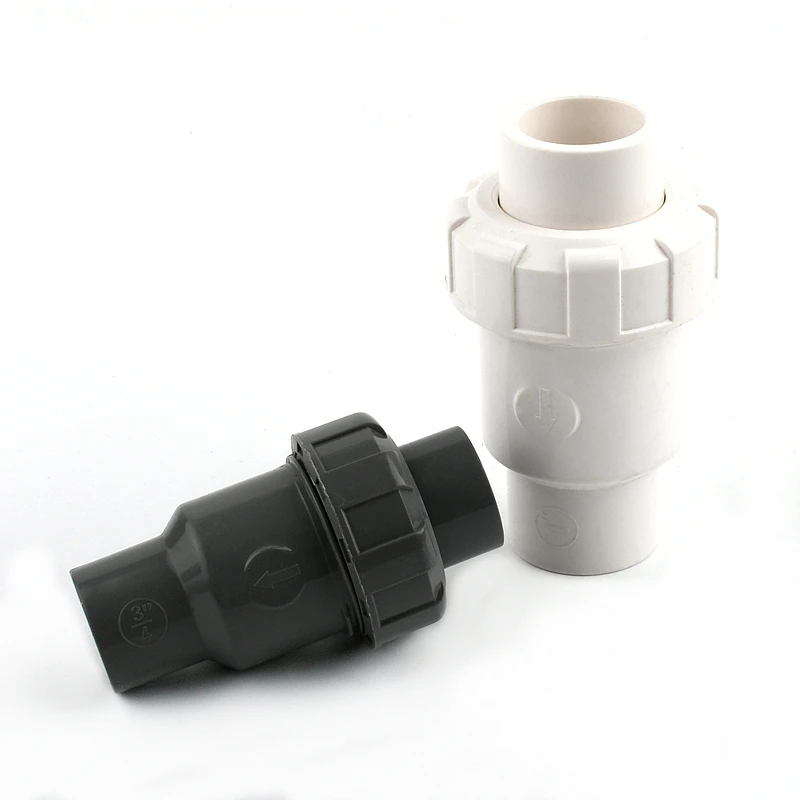 UPVC Bola Válvulas, Válvula Vertical, Válvula de escape, Jardim de irrigação, Aquarium Adapter, PVC Pipe Connector, 1Pc, 20mm, 25mm, 32mm, 40mm, 50mm