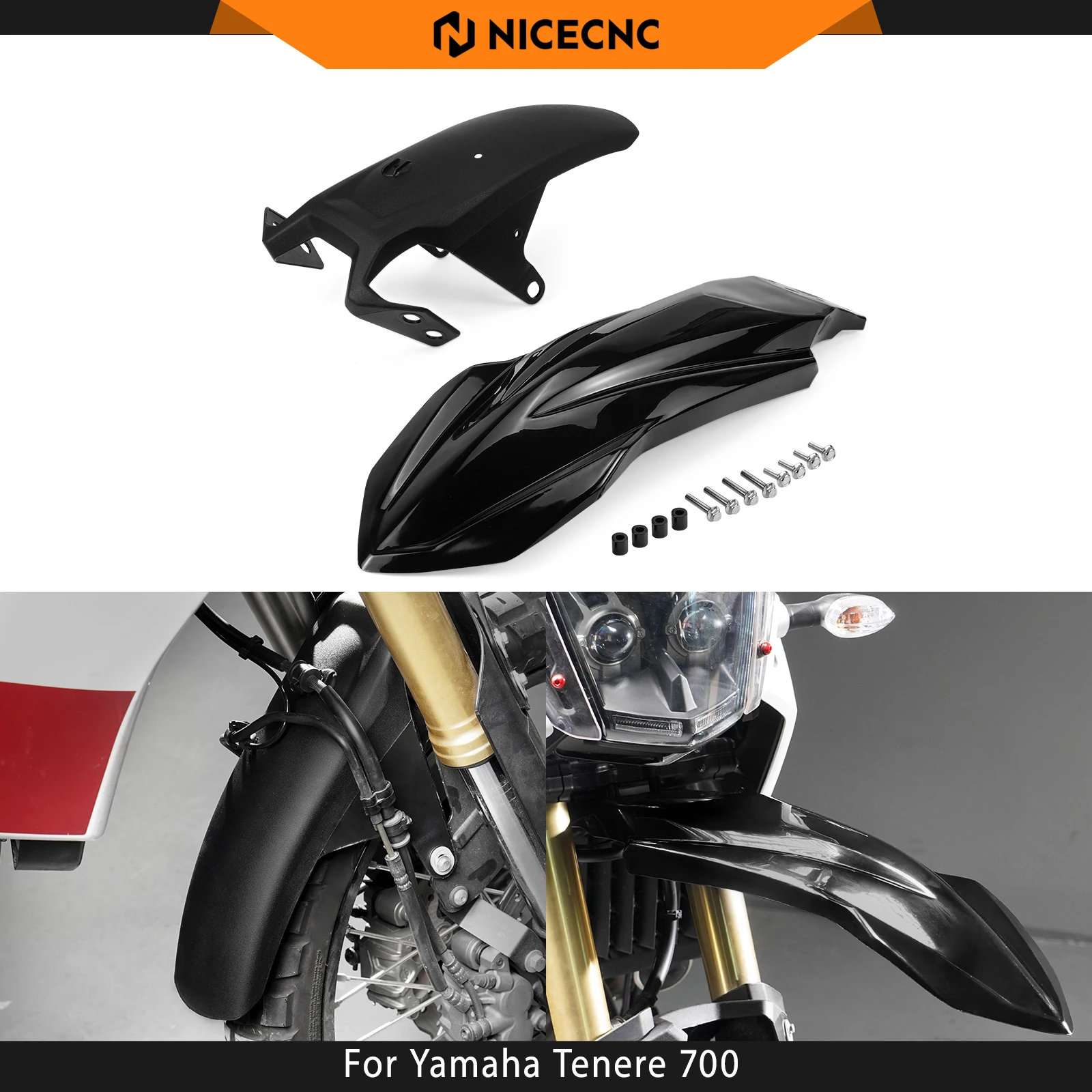 For Yamaha Tenere 700 2019-2025 High Fender Kit Tenere 700 Rally/World Raid/World Rally/Extreme/Explore Tenere 700 Accessories