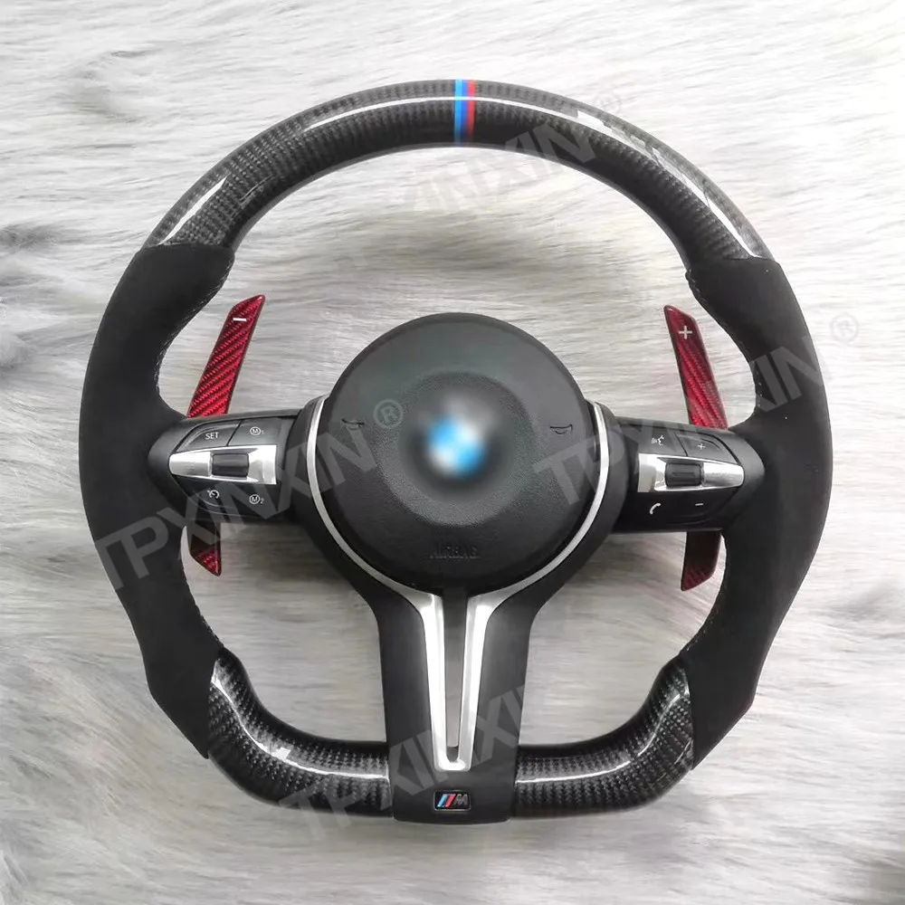 Car Steering Wheel Assembly For BMW 328M M3 1/2/3/4 Series X1/X3/X4/X5/X6 M2/M3/M4 Leather Retrofit Interior Auto Electronics