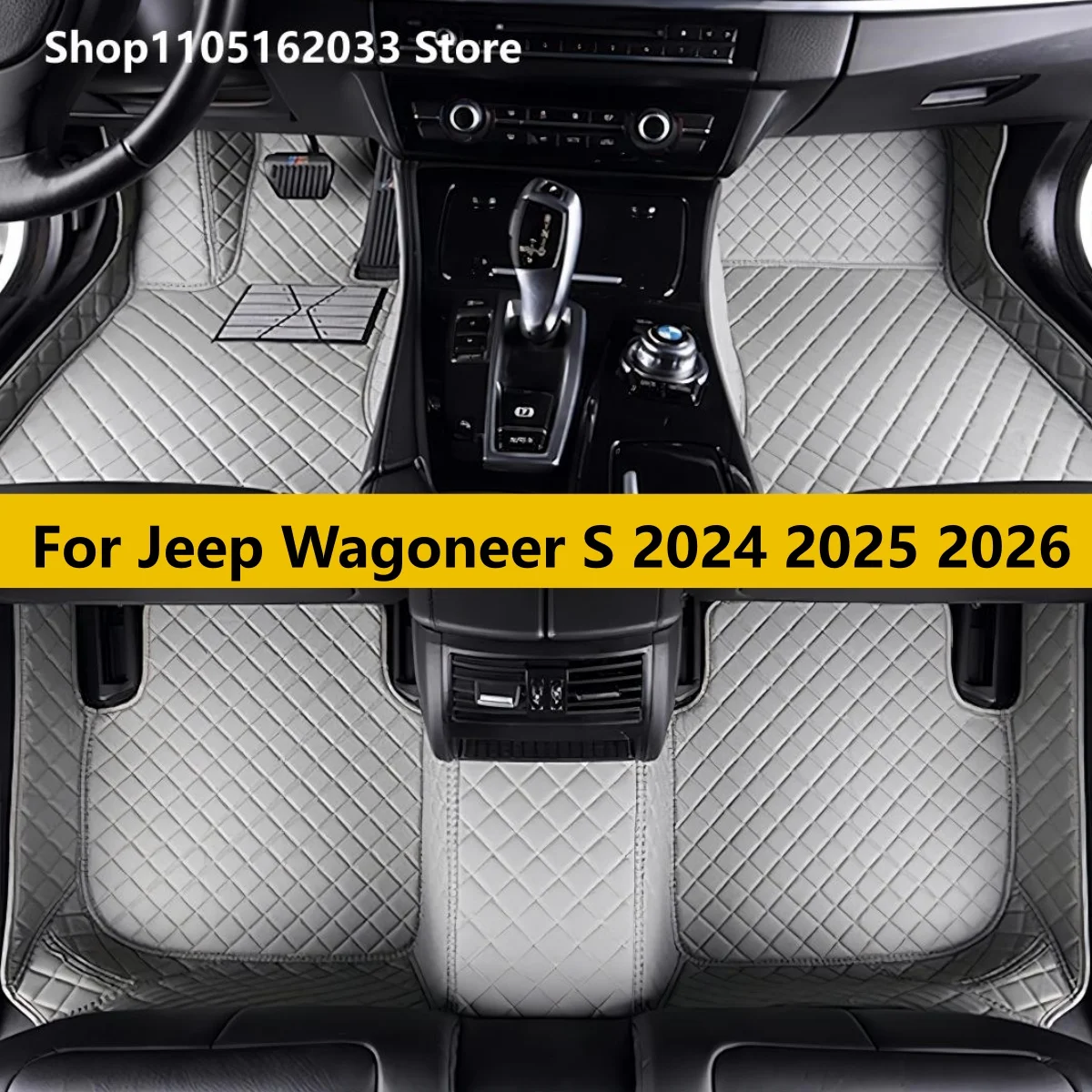 

Автомобильные коврики для Jeep Wagoneer S 2024 2025 2026, автоаксессуары, кожаный водонепроницаемый противоскользящий ковер для ног