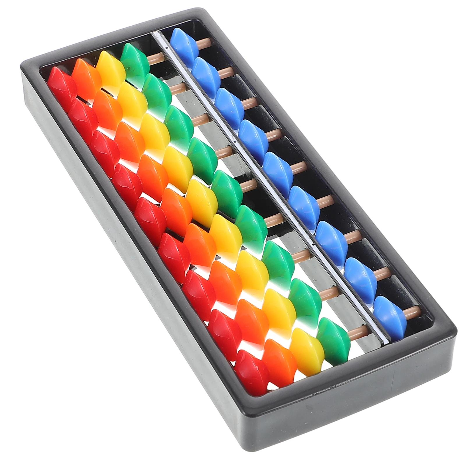 Kleurrijke telraam 9-rijige plastic kralen kinderen wiskunde leermiddel rekenkundige speelgoed student draagbare tellen educatief speelgoed wiskunde