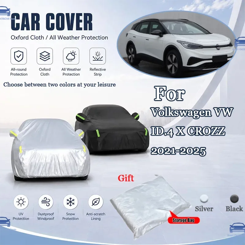 

Suitable for VW ID.4 X CROZZ 2021-2025 All Weather Oxford Car Cover Waterproof Anti Hail UV Windproof Reflective Strip Outdoor C