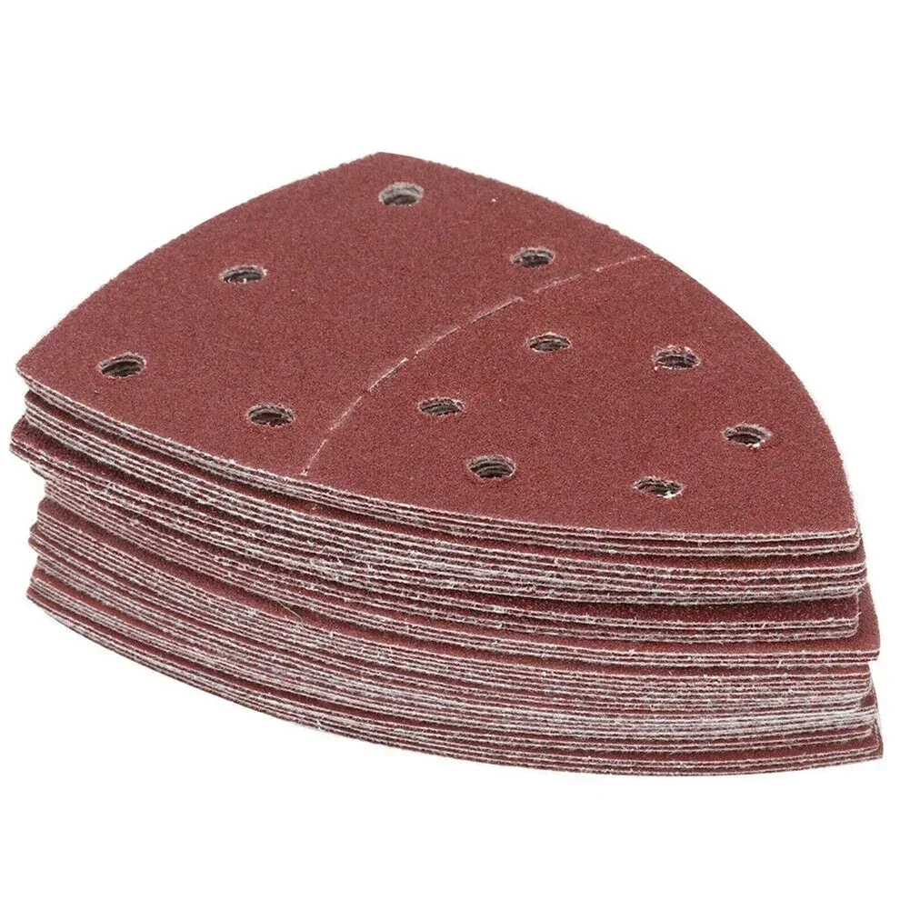 40PCS 11Holes Mouse Sanding Sheets Triangle Sanding Paper Orbital Sander Detail Pads Discs Abrasive Paper For Bosch Sander view 3