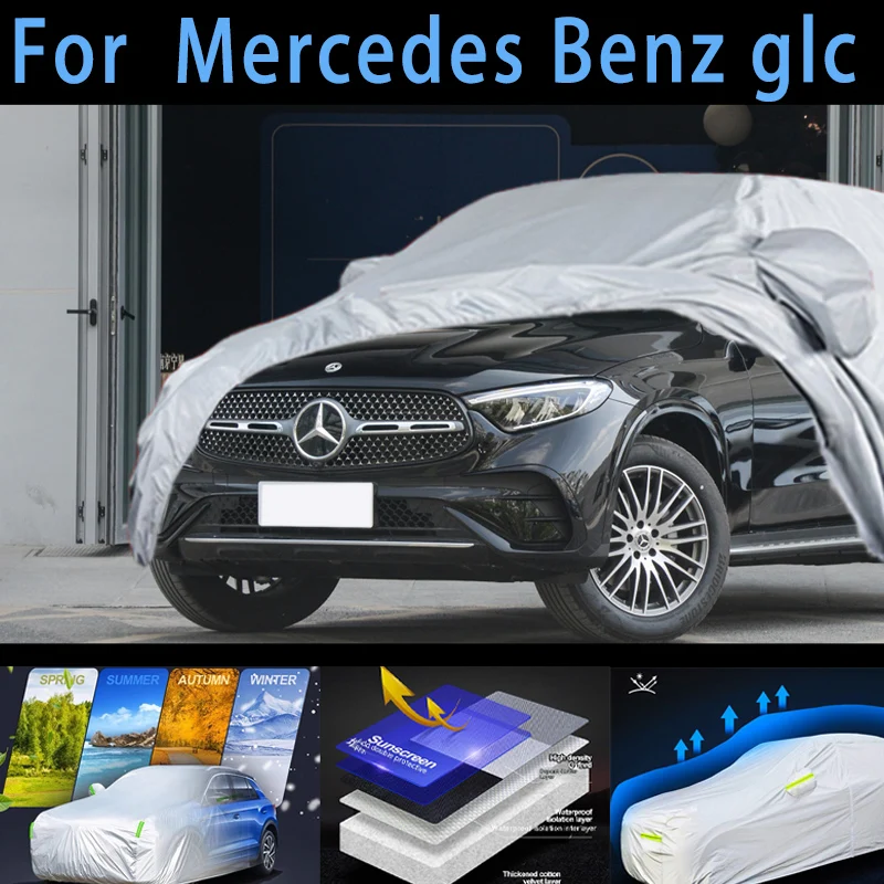 

For Mercedes Benz glc Outdoor Protection Full Car Covers Snow Cover Sunshade Waterproof Dustproof Exterior Car cover protection