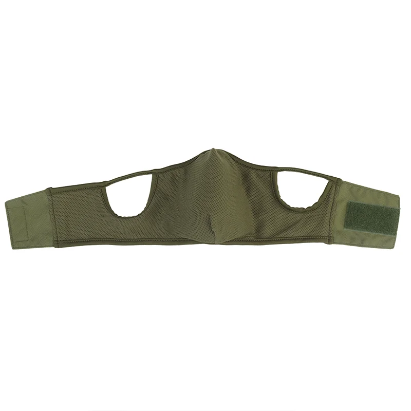 Atmungsaktive halbe Gesichts-Sturmhaube, elastisch, weiche Schutzausrüstung für Schießen, Jagd, Radfahren, Outdoor-Aktivitäten, Größe M L – Detail 8