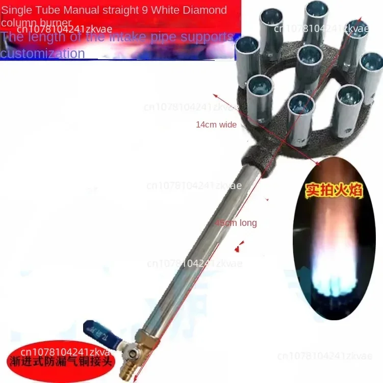 Liquefied Gas Burner,15 Hole Gas and Biogas Stove Burner,pizza Stove,cast Iron Gas Burner