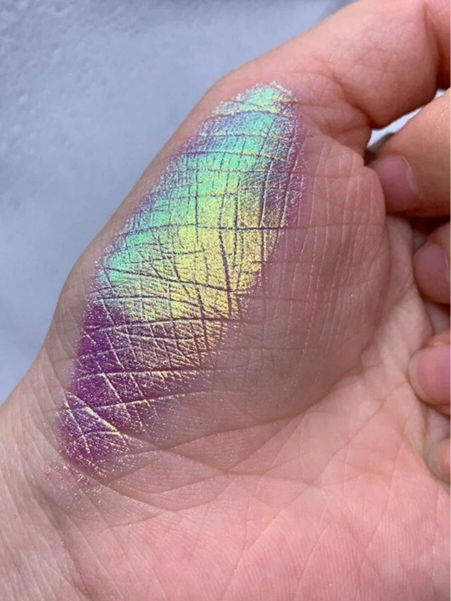 

4 шт. переливающаяся блестящая пудра-хамелеон для дизайна ногтей, голографические неоновые блестки, многофункциональные декоративные элементы