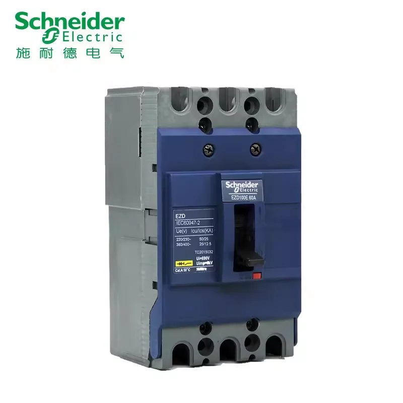 Imagem -04 - Schneider-interruptor de ar Moldado do Interruptor do Case 100a200a630a Interruptor Principal Trifásico Ezd100e 3p 4p