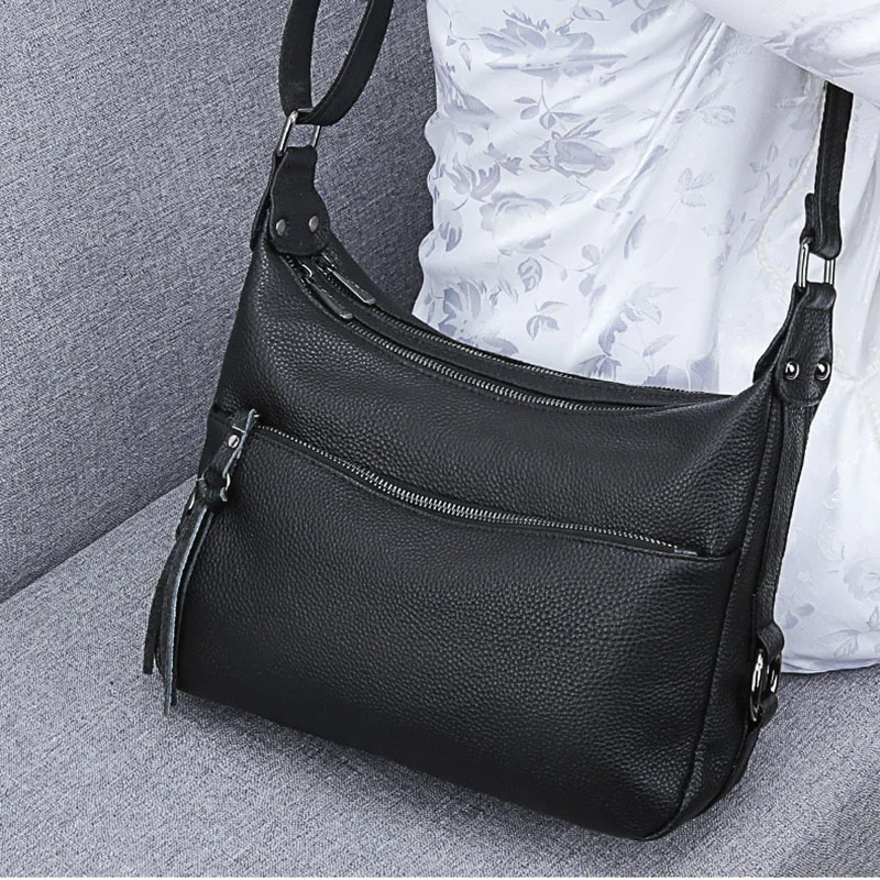 Genuine Leather Bag Small Women\'s Luxury Handbags Fashion Crossbody Bags For Women Shoulder Bag Ladies Tote Purse Wallet