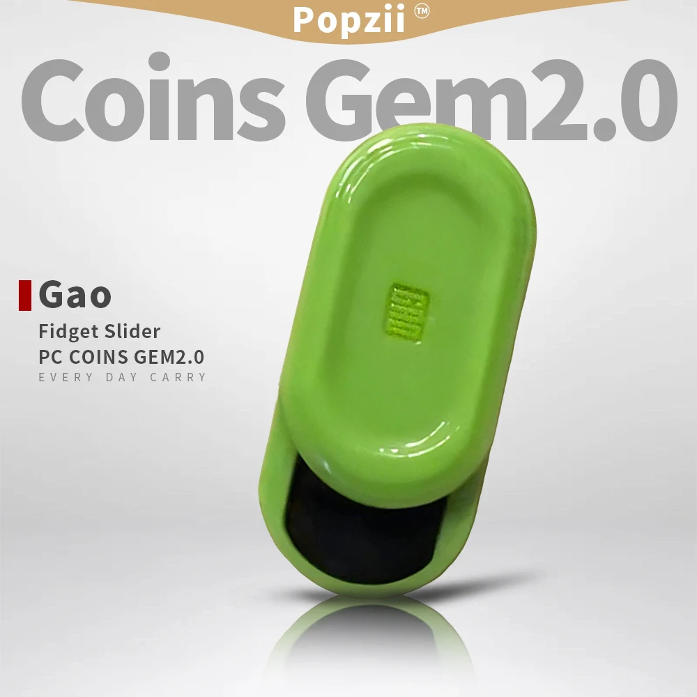 

Gao Studio Fidget Slider PC RICH COINS GEM 2,0 Механический слайдер для снятия стресса Офисные гаджеты для снятия стресса Игрушки-непоседа