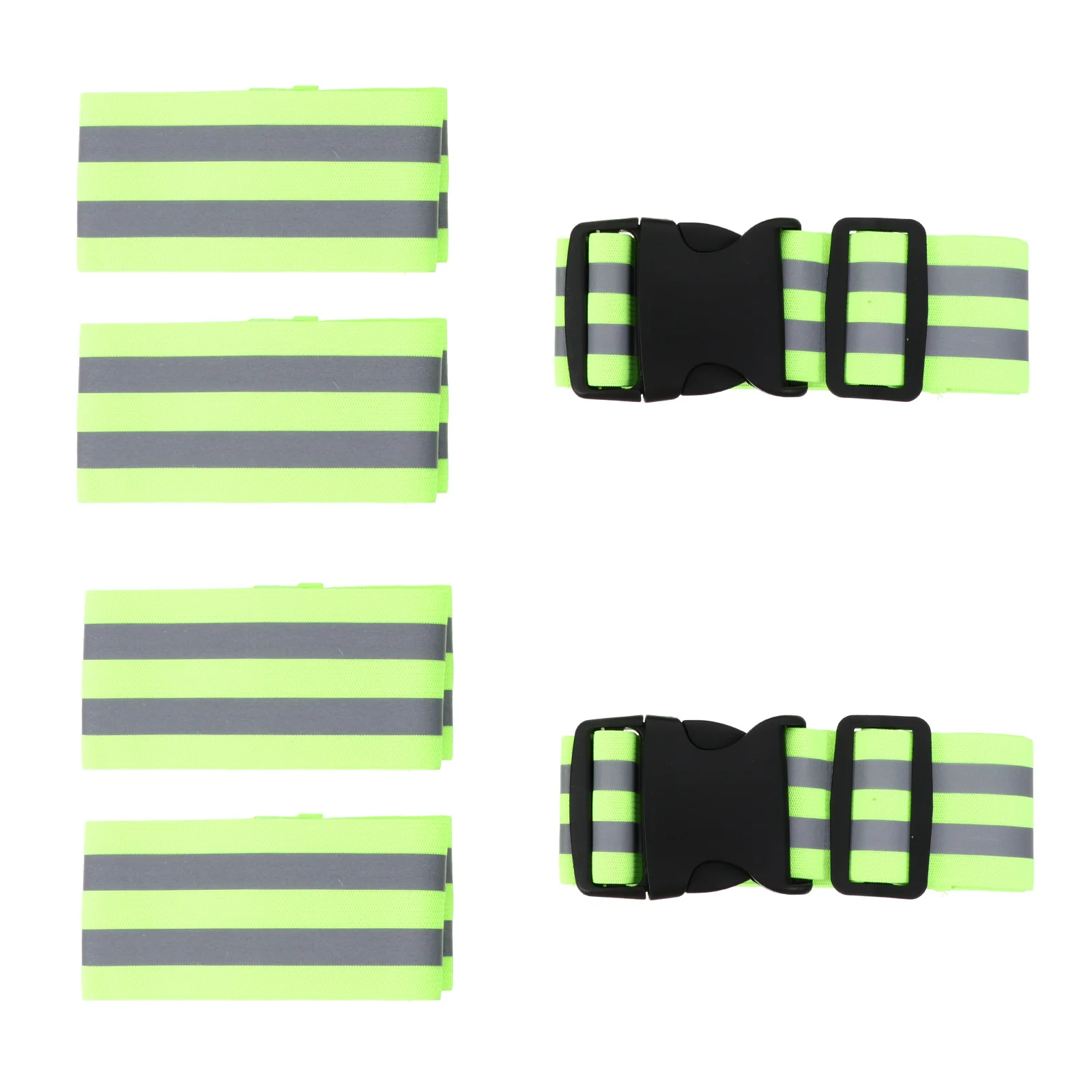 مجموعة واحدة من حزام الأمان العاكس القابل للتعديل، حزام مطاطي عالي الوضوح ليلاً، الجري وركوب الدراجات والمشي، سوار معصم عاكس