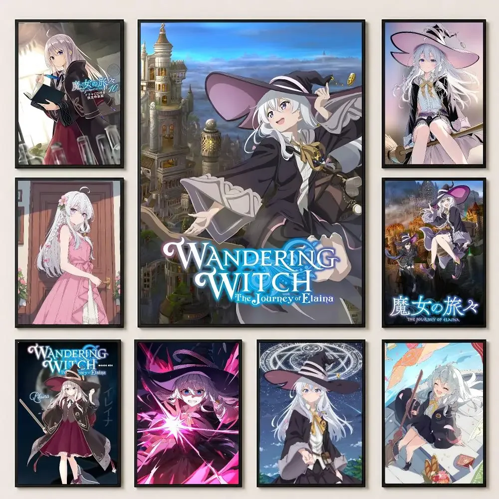 anime Wandering Witch The Journey of Elaina  Poster HD Printing Premium Style for Home Decor for Bedrooms Hallways Cafes Gift
