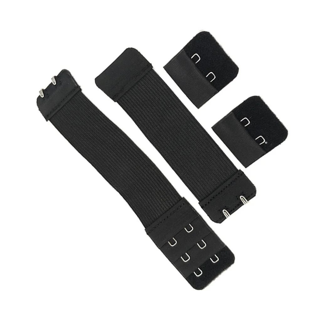 

4Pcs Bra Back Extension Buckle Stretchy Strap Adjustable Length Increase Size Range Reduces Tightness Underwear Extenders