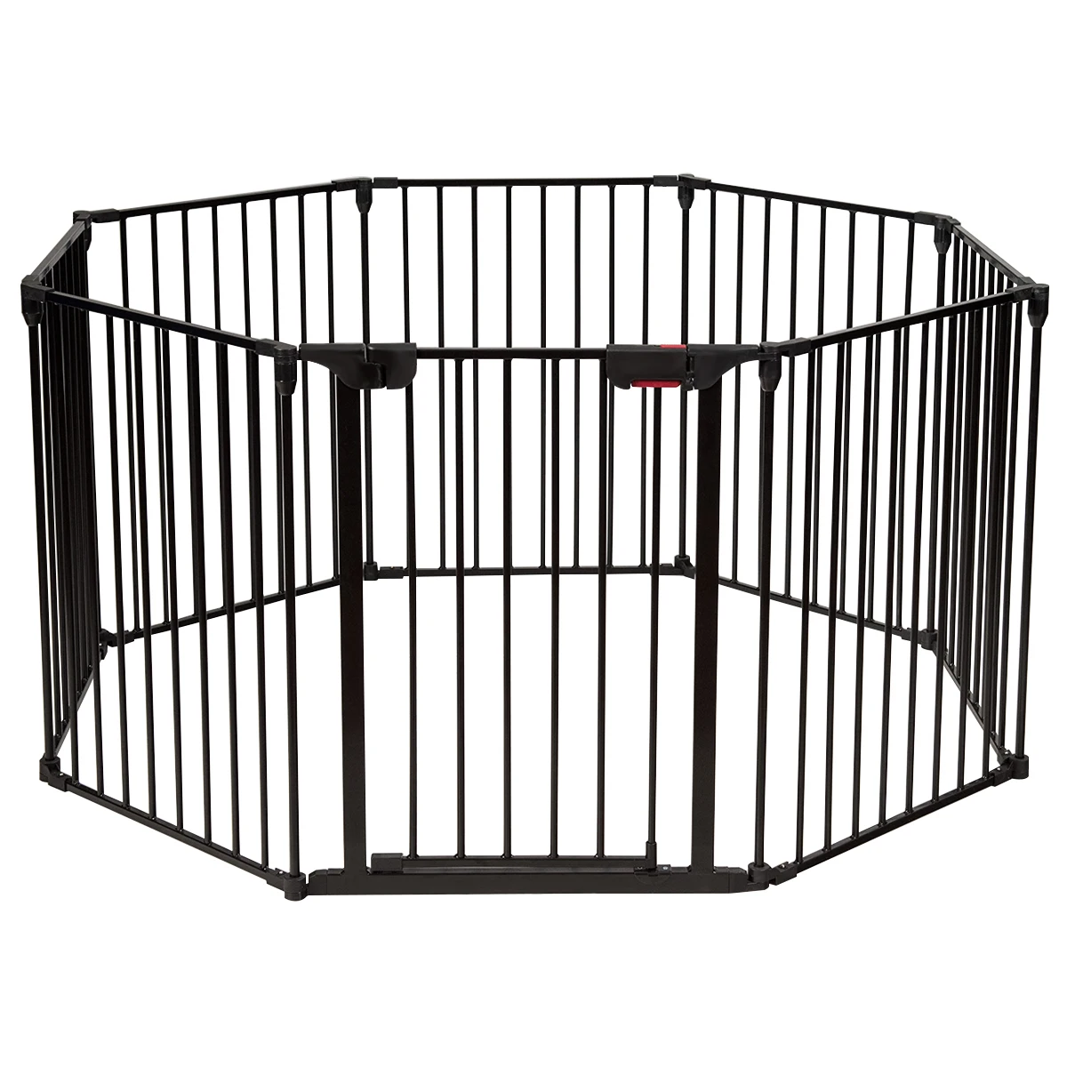 8 Panel Baby Safe Metalen Poort Speelplaats Huisdier Hek Barrière Muur-Mount Verstelbaar