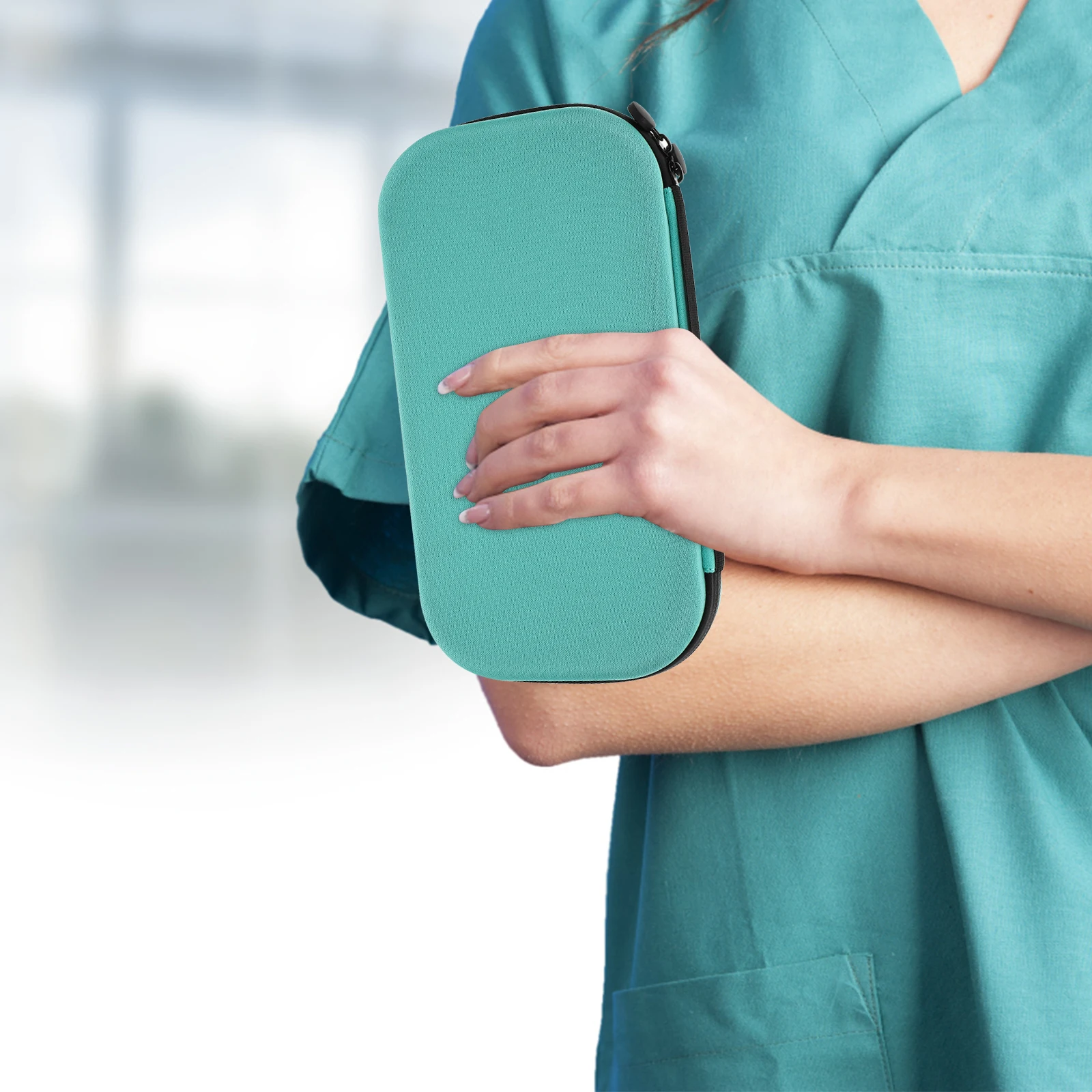 Hard Eva Stethoscope Case Bag Organizer Waterproof Shockproof Wear Resistant Portable Lightweight Medical Teaching Tool Mesh