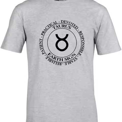 Taurus Mens T Shirt Zodiac Astrology Earth Star Sign Stars Birthday Idea