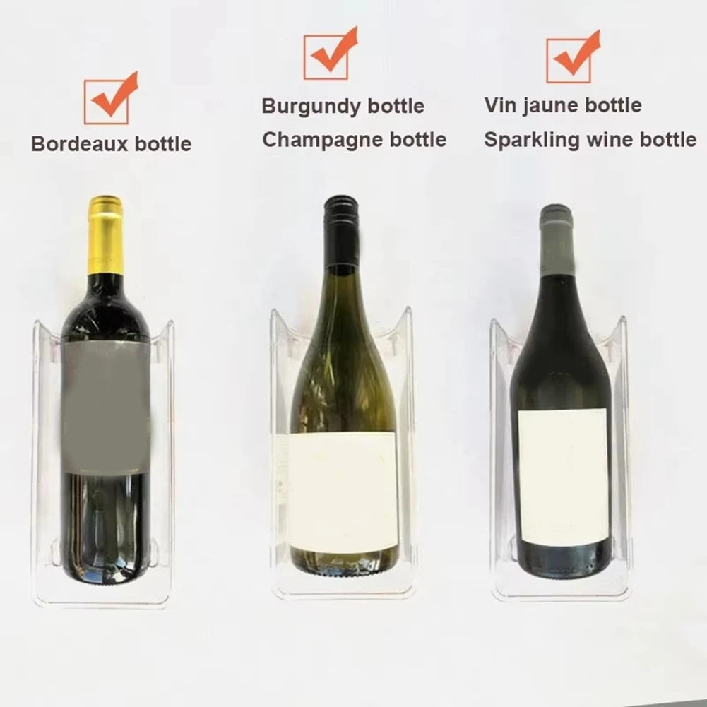 ABLK Refrigerator Organizer Wine Bottle Holder Stackable Beverage-Cola Organizer Stand Champagne Storage Box Wine Rack
