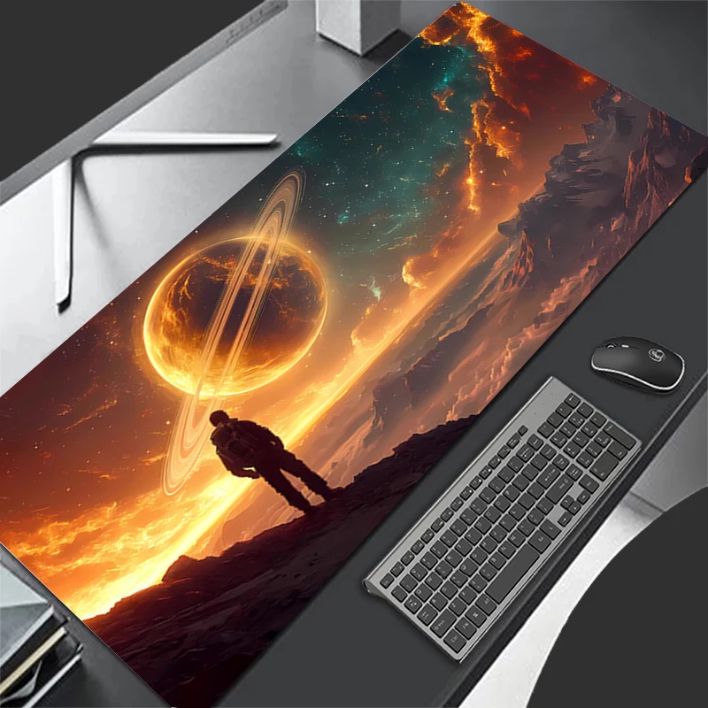 Mousepad Pattern Game Pad Rubber HD Mouse Pad PC Accessories Desk Mat Non Slip Space Galaxy Office Table Mat Gamer Keyboard Pad