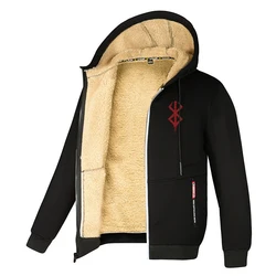 Stylish Print Sherpa Lined Jackets for Men Winter Warm Cozy Fleece Coats Plush Outwear Zip Up Hoodie Sweatshirt Tops Outfits