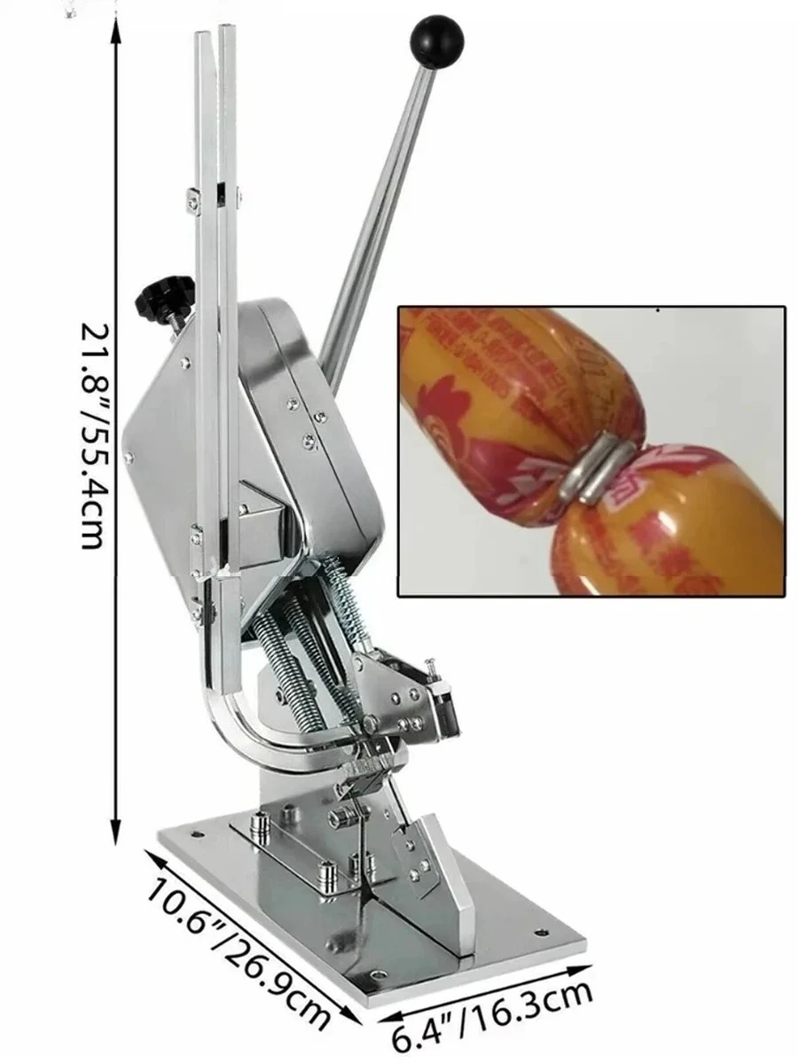 

Applicable to Professional U-Shape Sausage Button Ham Sealing Manual Sausage Casing Clipper Clipping Machine