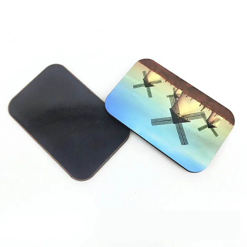 Free Shipping 20pcs/Lot Sublimation Blank DIY Fridge Magnets Wooden MDF Refrigerator Sticker Creative Magnets Gift Heat Transfer