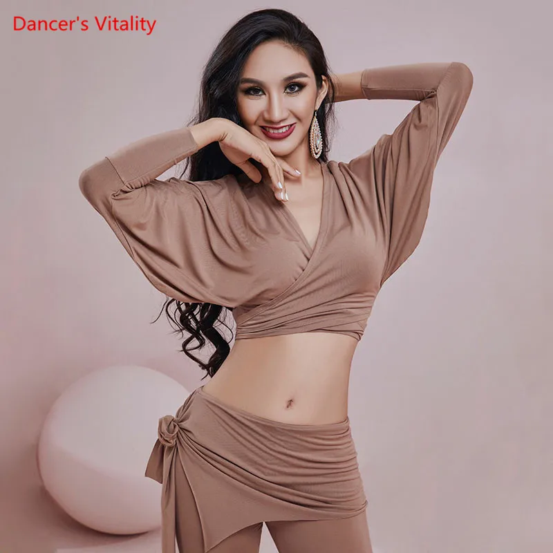 Belly Dance Top Or Pants Loose Shirt Long Sleeve Trousers Practice Clothes Oriental Dancewear Performance Clothing Female