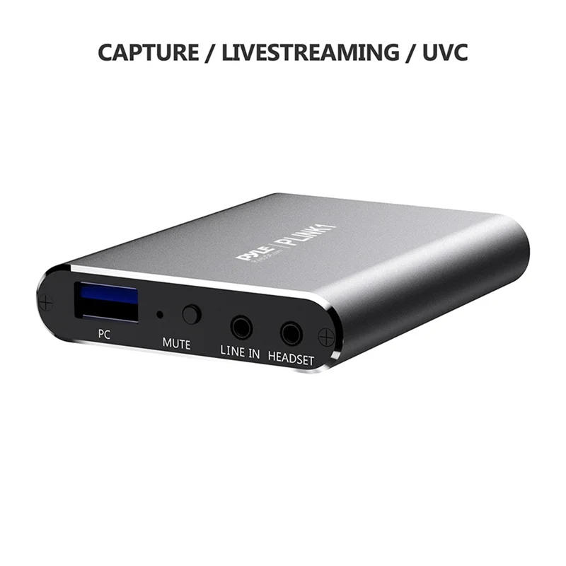 ABRJ--Compatible Video Capture Grabber Card 4K 60Hz Plate USB3.0 UVC YUY2 Recorder Game Video Capture Box For Live Stream PC