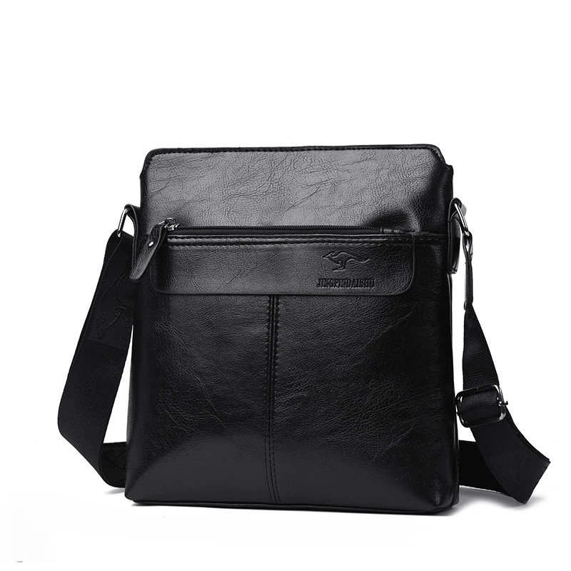 Business-Casual-Rucksack für Herren, Umhängetasche aus PU-Leder mit mehreren Fächern und großem Fassungsvermögen – Detail 18