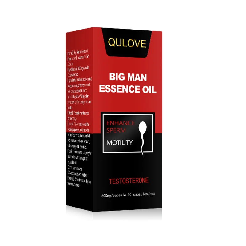 Qulove-cápsula macia de energia masculina, massagem privada para amplificação de longa duração, atividade sexual, sexual de longa duração