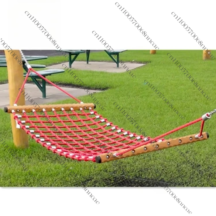

Outdoor swing bed Hammock for sale Children's playground Mesh Nylon Adult Backyard Mesh Playground Climbing Hammock