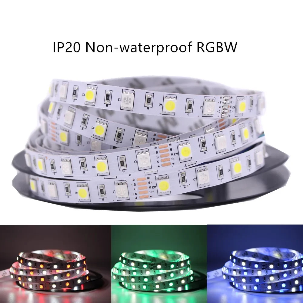 LED Strip 5050 DC12V Flexible LED Light 60LED/m 5m/Lot RGBW RGBWW RGBCCT White / Warm White / Cold White / RGB 5050 LED Strip