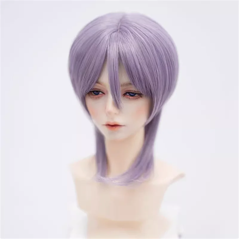 Bjd-人形用の短いかつら,sd,msd,mdd,ゴールド,ブラック,ピンク,ブラウン,ブルー,グレー,1/3, 1/4