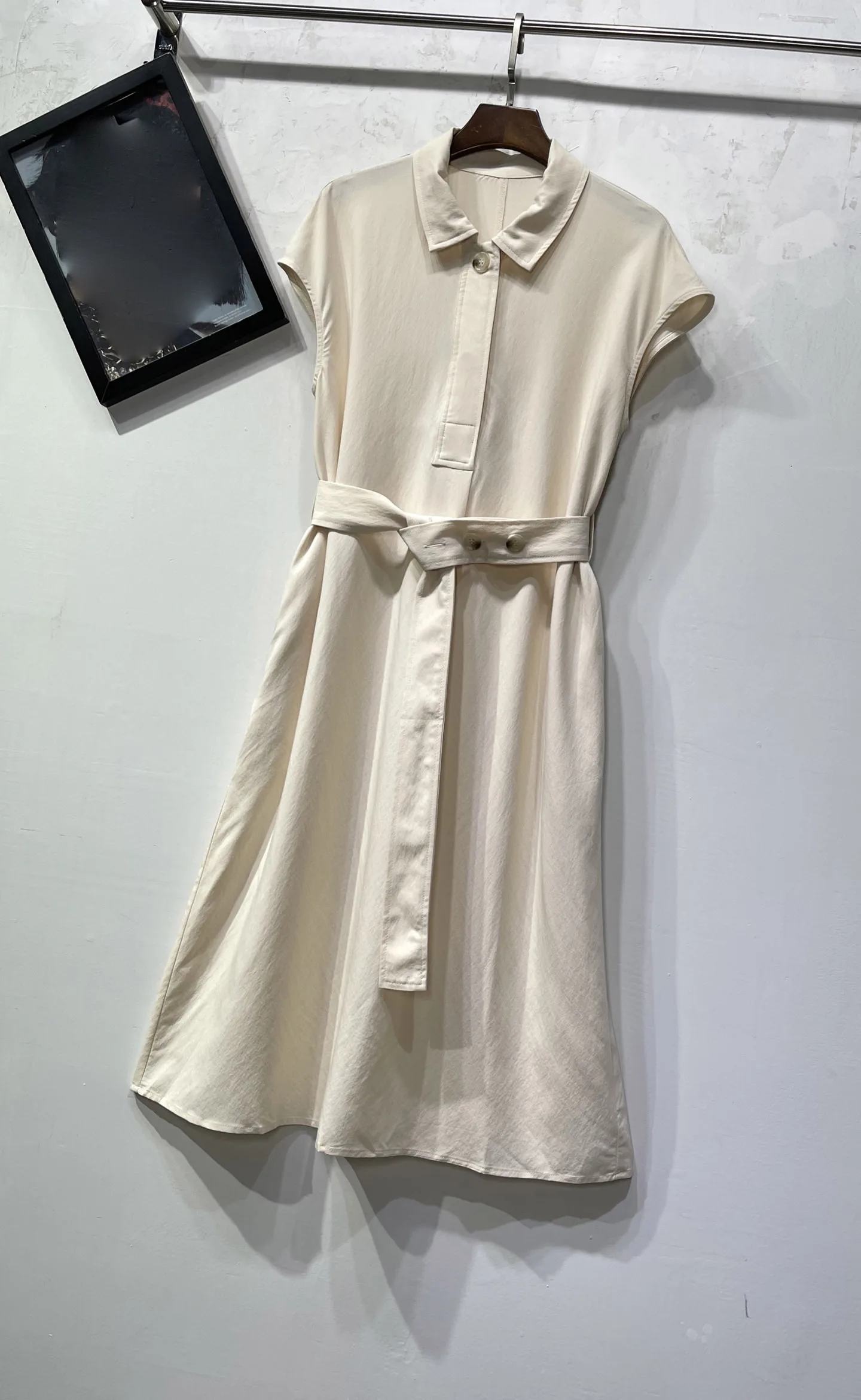 

2025 Ladies Casual Waist Slim Shirt Style Dress 0627