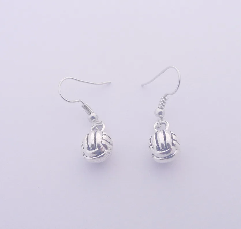 Popular Jewelry Alloy Pendants and Earrings Ball Volleyball Pattern Pendant Creative and Minimalist Gifts Gifts for Friends