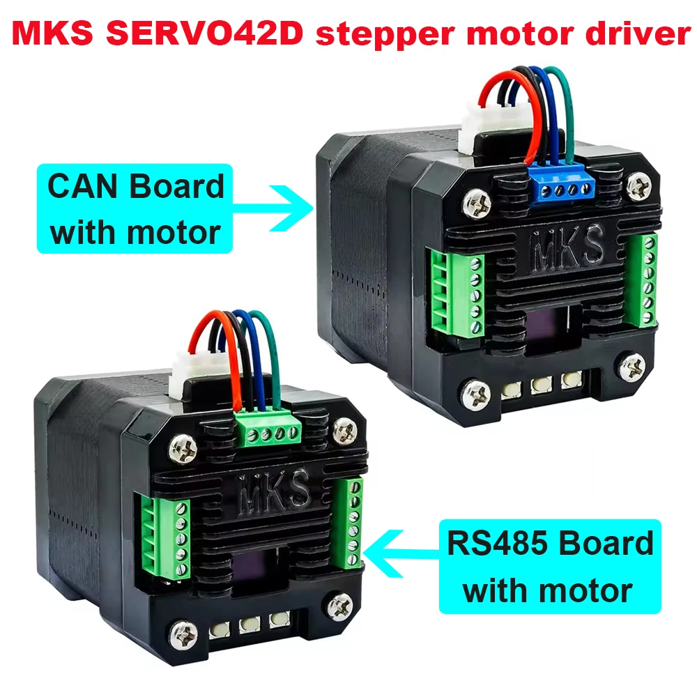Makerbase MKS SERVO42D NEMA17 closed loop stepper motor Driver for Gen_L FOC quiet and efficient CNC 3D Printer Driver Board