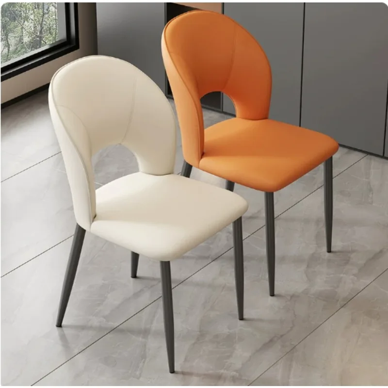 Modern Simple Dining Chair With Backrest Leisure Stool For Home Hotel Restaurant Furniture