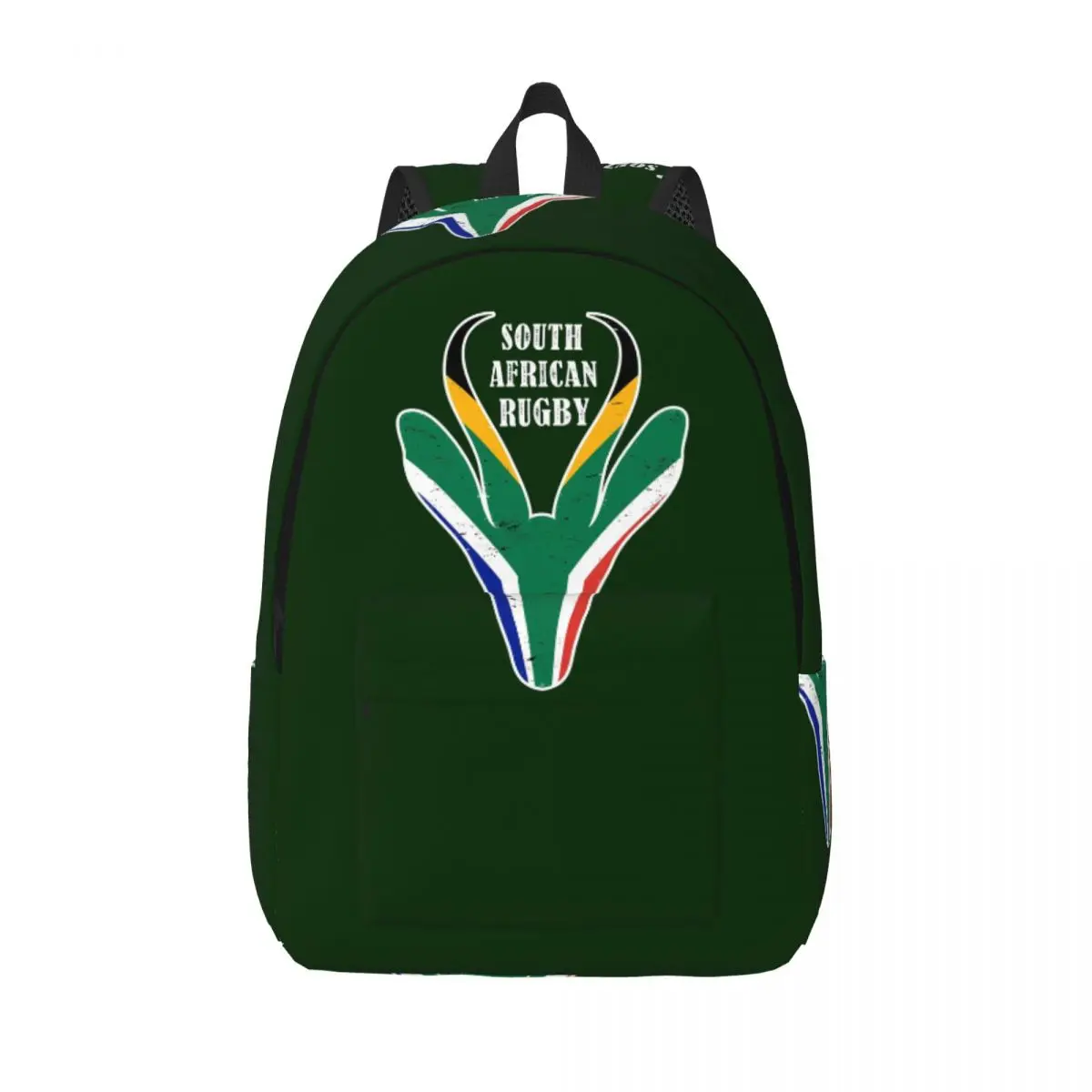 Springbok Face South Africa Student Backpack School Bag Hiking Travel Daypack for Men Women Fashion Bookbag Shoulder Bags