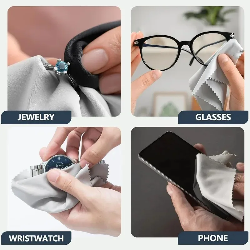 Cleaning Cloth for Mobile Phone Screen Glass Watch Camera Lens Microfiber Washable Reusable Cleaning Wipe Premium Eyeglass Cloth