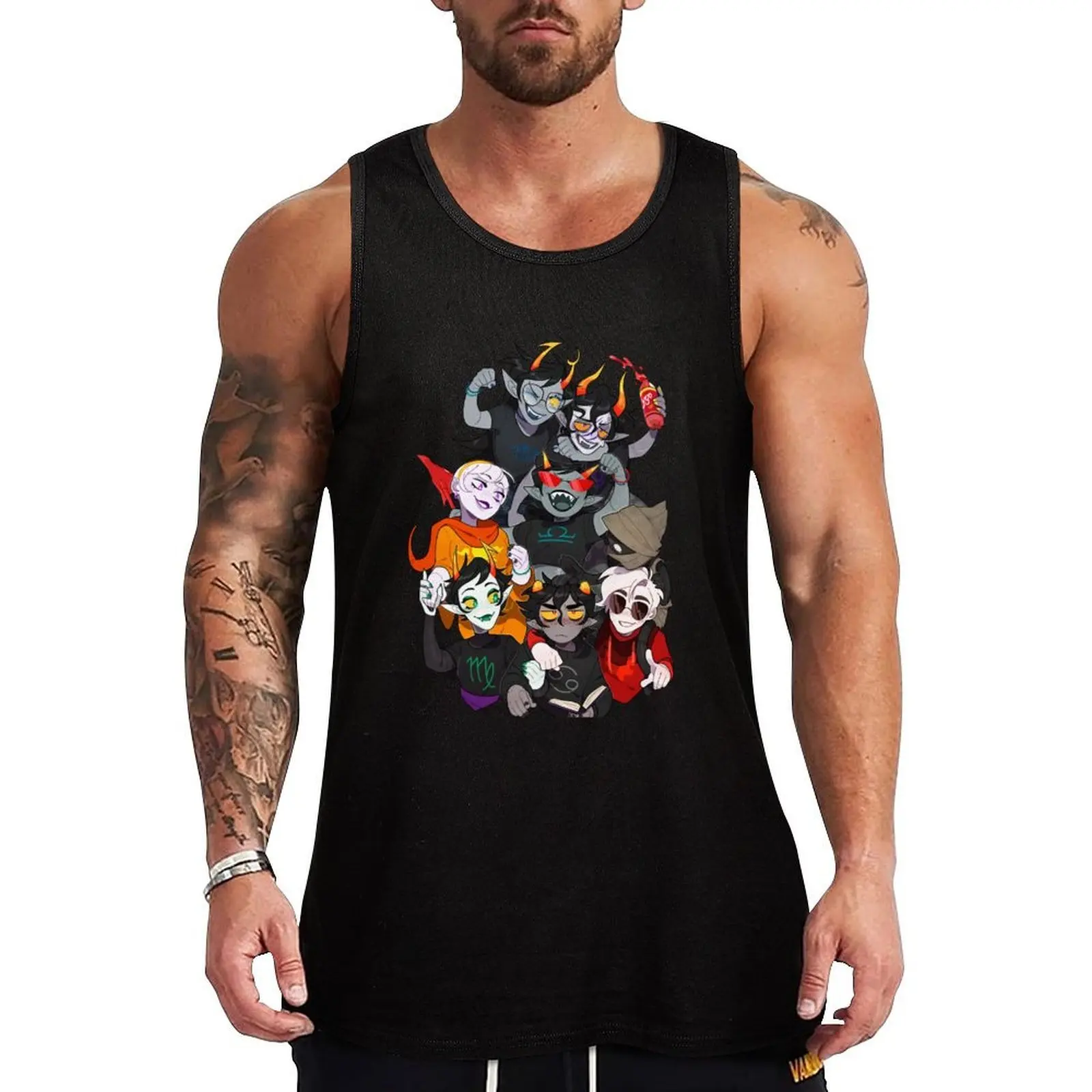 

Meteor Crew Tank Top Vintage Graphic Tank Top Retro Print Sleeveless Tee