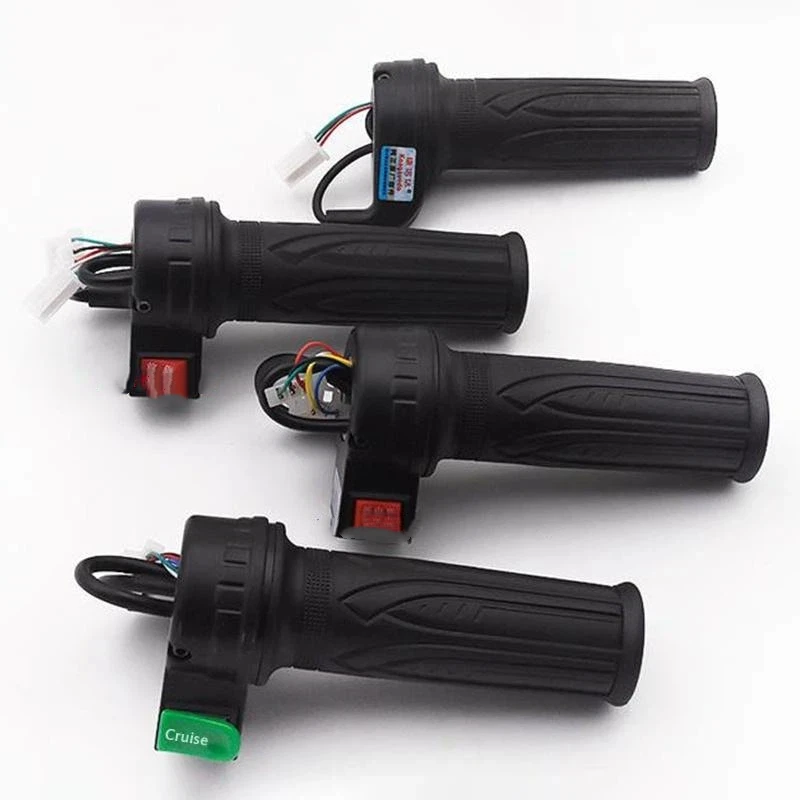 48V Throttle Handle 135mm Speed Grip With Cruise Reverse Three Speed For Electric Scooter Bike Replacement Part Fits 22mm