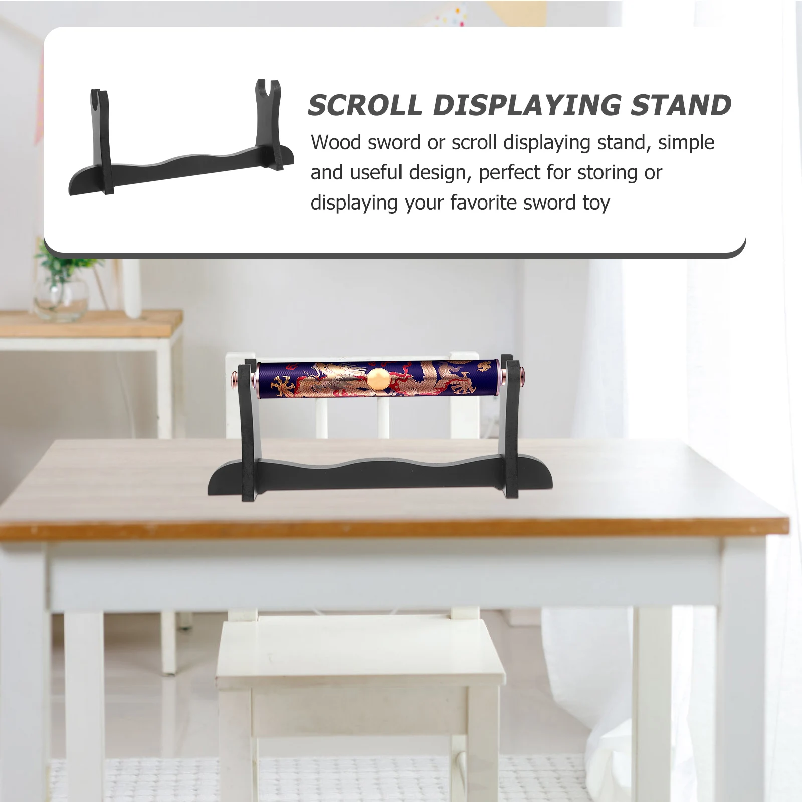 

Displaying Holder Calligraphy Scroll Stand Durable Practical Home Decoration Storage Solution Christmas Gift