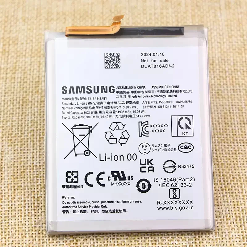 Batería de repuesto EB-BG781ABY/EB-BA525ABY 4500mAh para Samsung Galaxy A525G/A526B A52S 5G, de alta calidad compatible 5