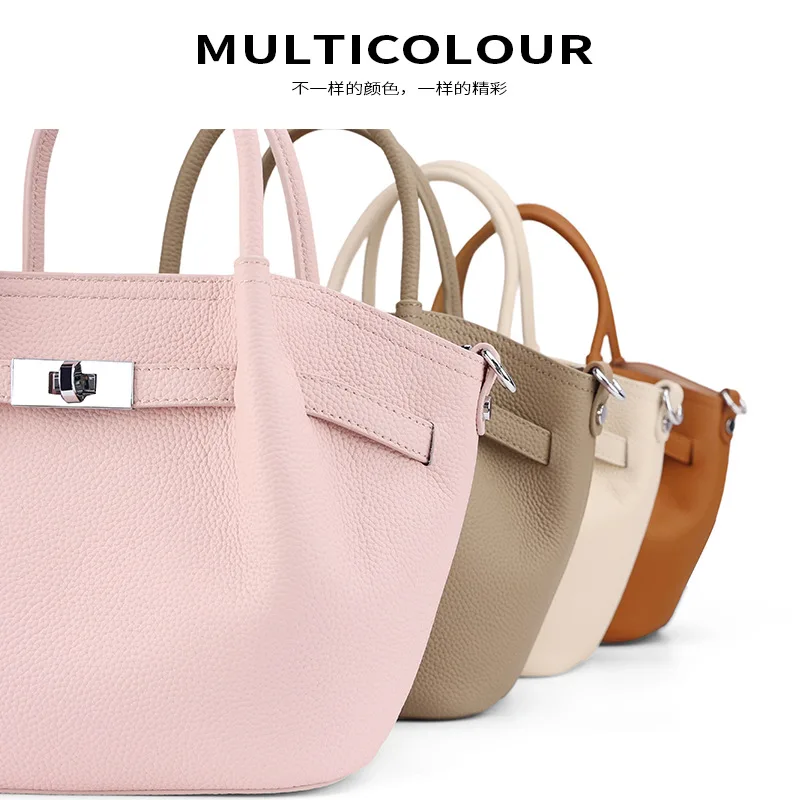 2026 New Foreign Style Versatile Vegetable Basket Bucket Bag Elegant and Fashionable Women's Shoulder Portable Messenger Bag