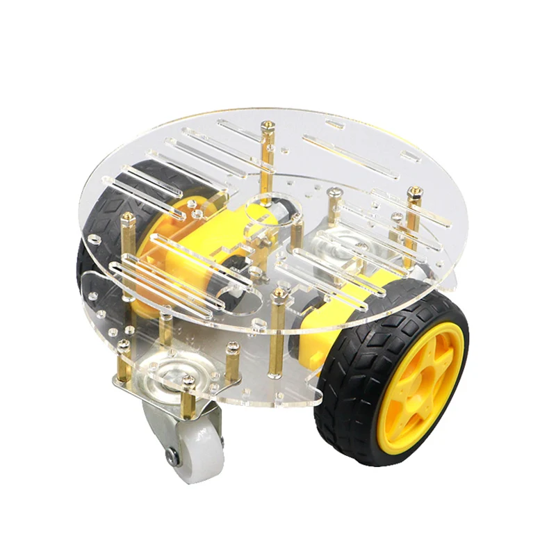 Intelligent car chassis Robot tracking car Obstacle avoidance car with code plate magneto rt-4