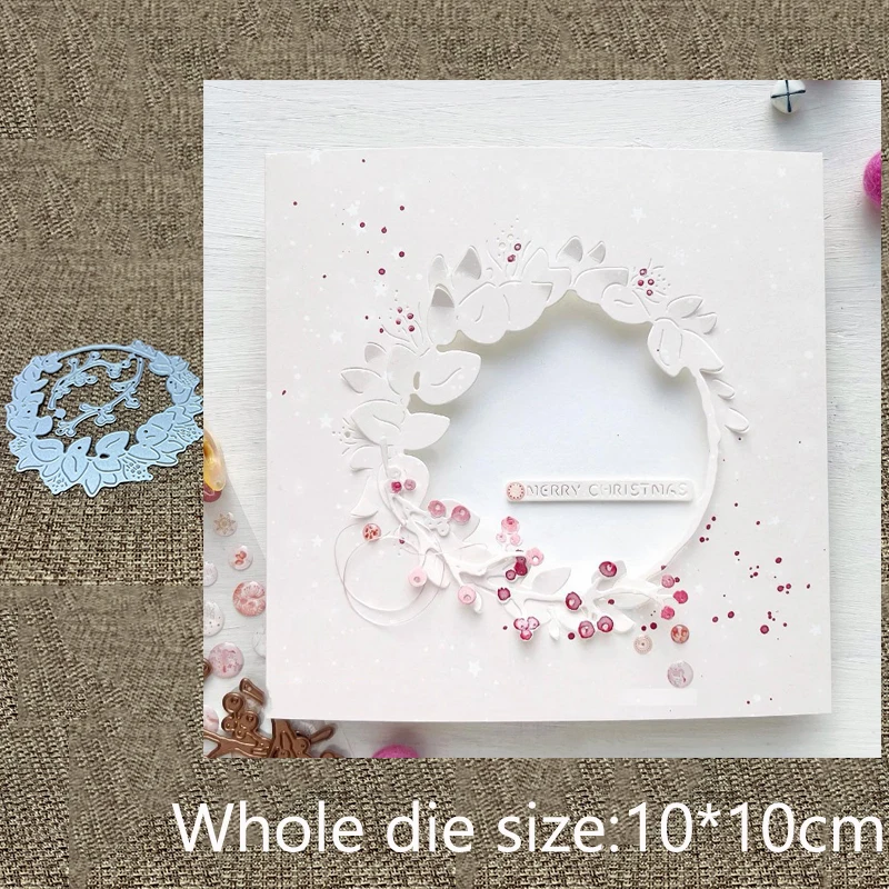 New Design Craft Metal stencil mold Cutting Die flower wreath decoration scrapbook die cut Album Paper Card Craft Embossing
