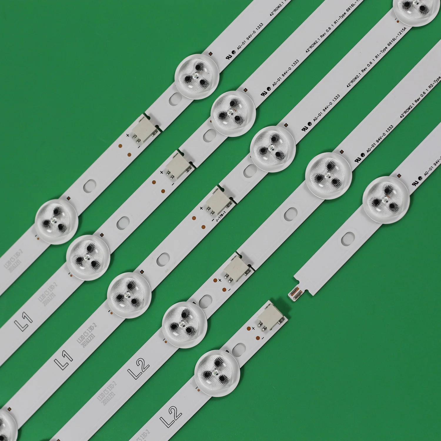 New 10 PCS/set LED backlight strip for 42LA6130 42LN540U 42LN5707 6916L-1338A 6916L-1339A 6916L-1340A 6916L-1341A