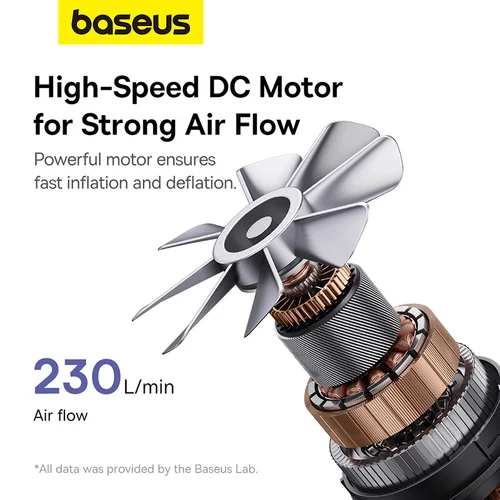 Imagen 2 del producto Baseus-compresor de aire inalámbrico, Mini bomba infladora de aire para colchones de aire, camas, esteras inflables, anillo de natación, desinflado para bolsa de almacenamiento