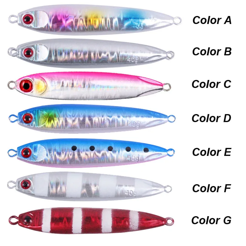 YUCONG Metal Drags Lure 10g-100g Shore Casting Fishing Bait Trolling Jigs Wobbler pesca cebos Jigging lurre Saltwater peche Isca